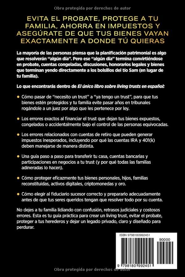 El Único Libro De Living Trusts En Español